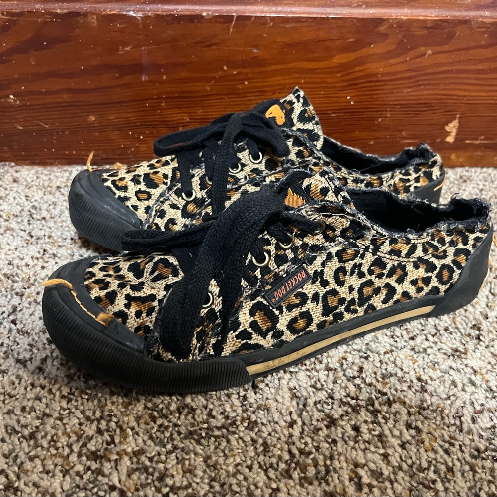 Rocket Dog Cheetah Print Sneakers